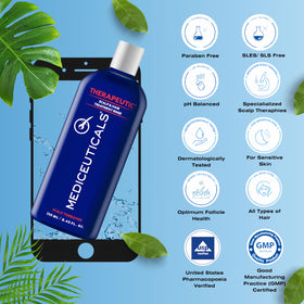 Mediceuticals Therapeutic Conditioner color-treated-safe formula protects color while nourishing scalp.