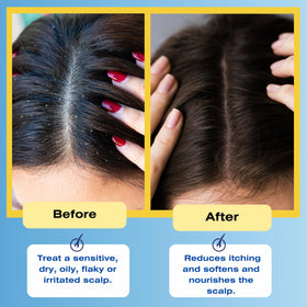 Mediceuticals Therapeutic Conditioner post-use shine improves hair texture.