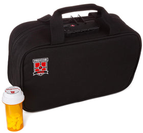 MEDICINE RX SAFE bag front view for secure travel organization