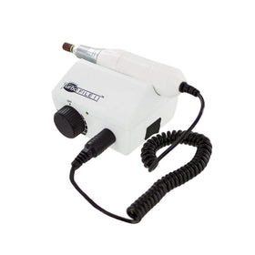 Medicool Turbo File II handpiece showing quiet, powerful filing for manicures and pedicures.