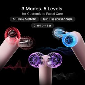 Medicube mini-booster-pro-plus close-up on skin during massage.