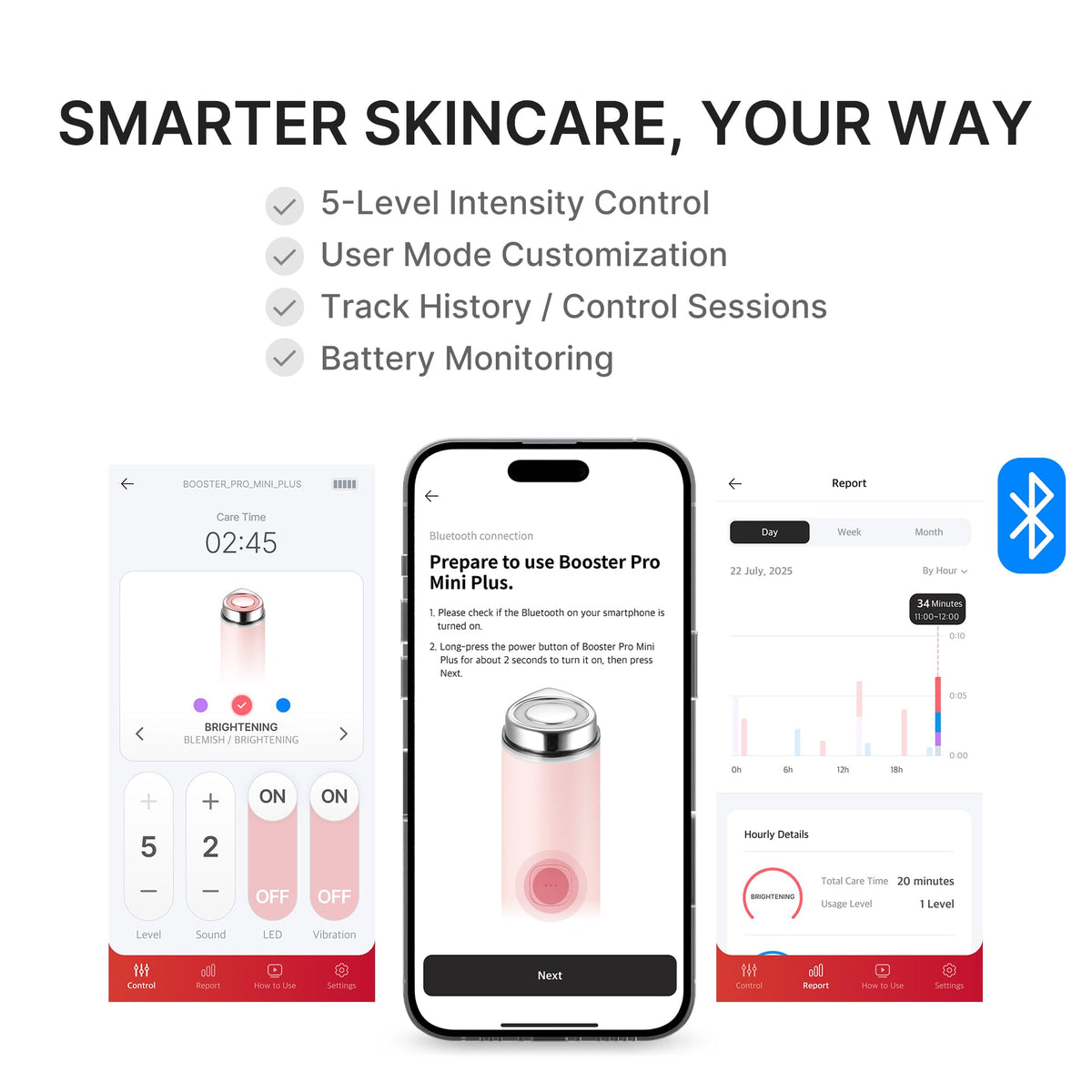 Medicube Mini Booster Pro Plus compact travel case ready for on-the-go routines