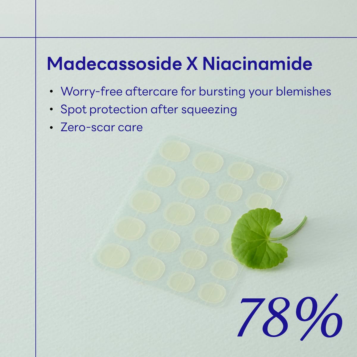 Mediheal Derma Clear label emphasizes madecassoside and niacinamide for soothing care.