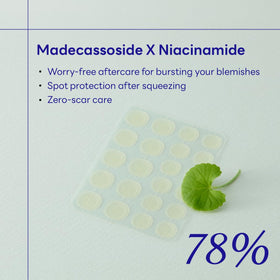 Mediheal Derma Clear label emphasizes madecassoside and niacinamide for soothing care.
