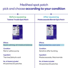 Mediheal Derma Clear 132-count box indicates long-lasting blemish protection.