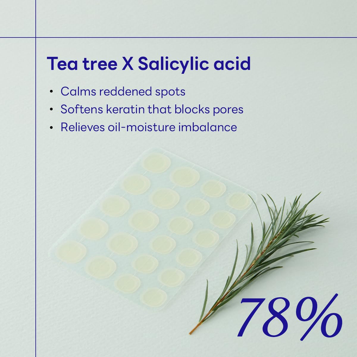 Patch blends with skin, covering redness while you wear it.