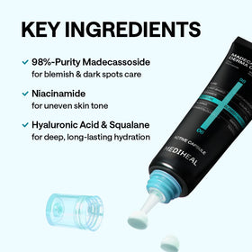 Mediheal Derma Cream Madecassoside ceramide barrier care highlights moisture retention.