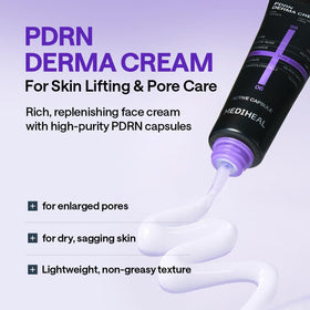 Mediheal Derma Cream PDRN elasticity close-up for firmer-looking skin.