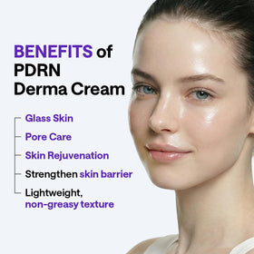 Mediheal Derma Cream PDRN hydration close-up highlighting deep moisture.