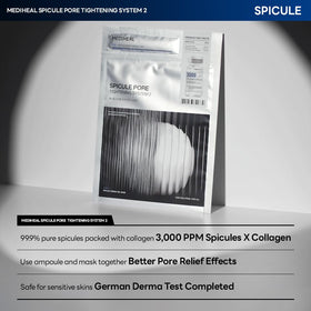 Mediheal Gel Mask being applied shows comfortable fit on facial contours.