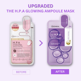 Mediheal HPA Ampoule Mask 3-layer sheet texture visible for comfortable fit
