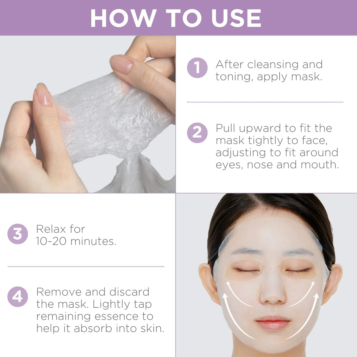 Mediheal HPA Ampoule Mask daily routine application for at-home glow