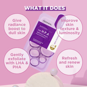 Mediheal HPA Ampoule Mask essence saturation shown on skin surface