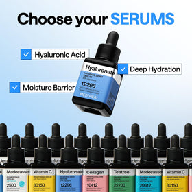Mediheal Hyaluronate Hydrate Serum bottle pour demonstrates easy application.