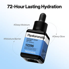Mediheal Hyaluronate Hydrate Serum small drops enable controlled application.