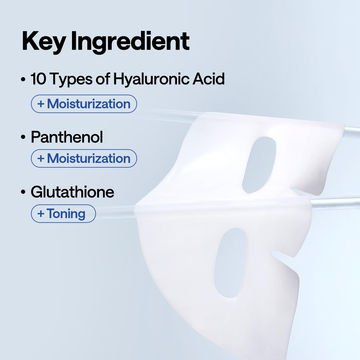 Mediheal Hyper Hyaluronate hydrogel mask on-face with soft cooling sensation