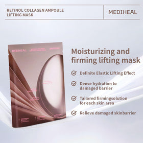 Close-up of retinol collagen micro-particles filling skin for a smoother appearance.