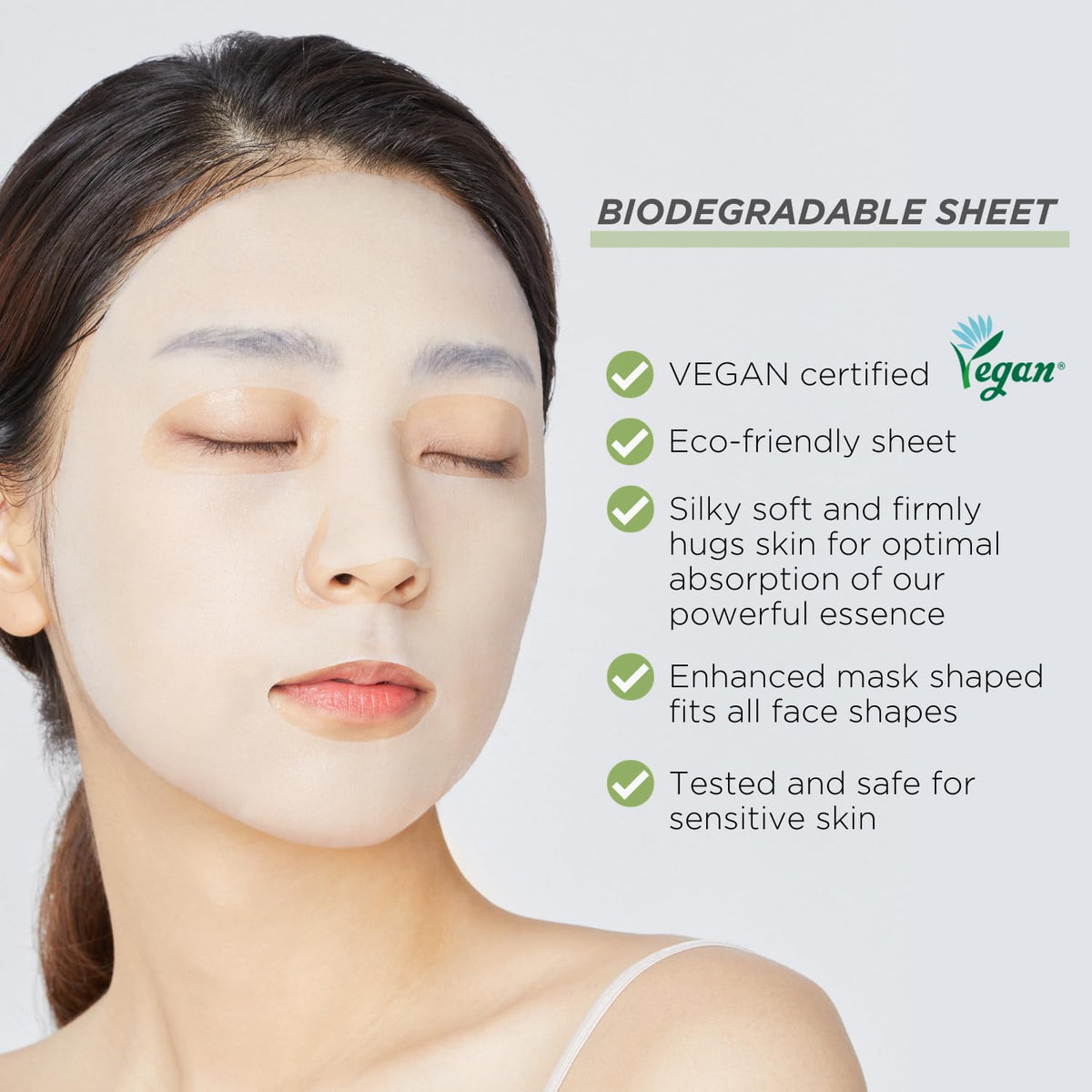 Mediheal Tea Tree Mask graphic illustrating hydro-deeper moisturizing complex.