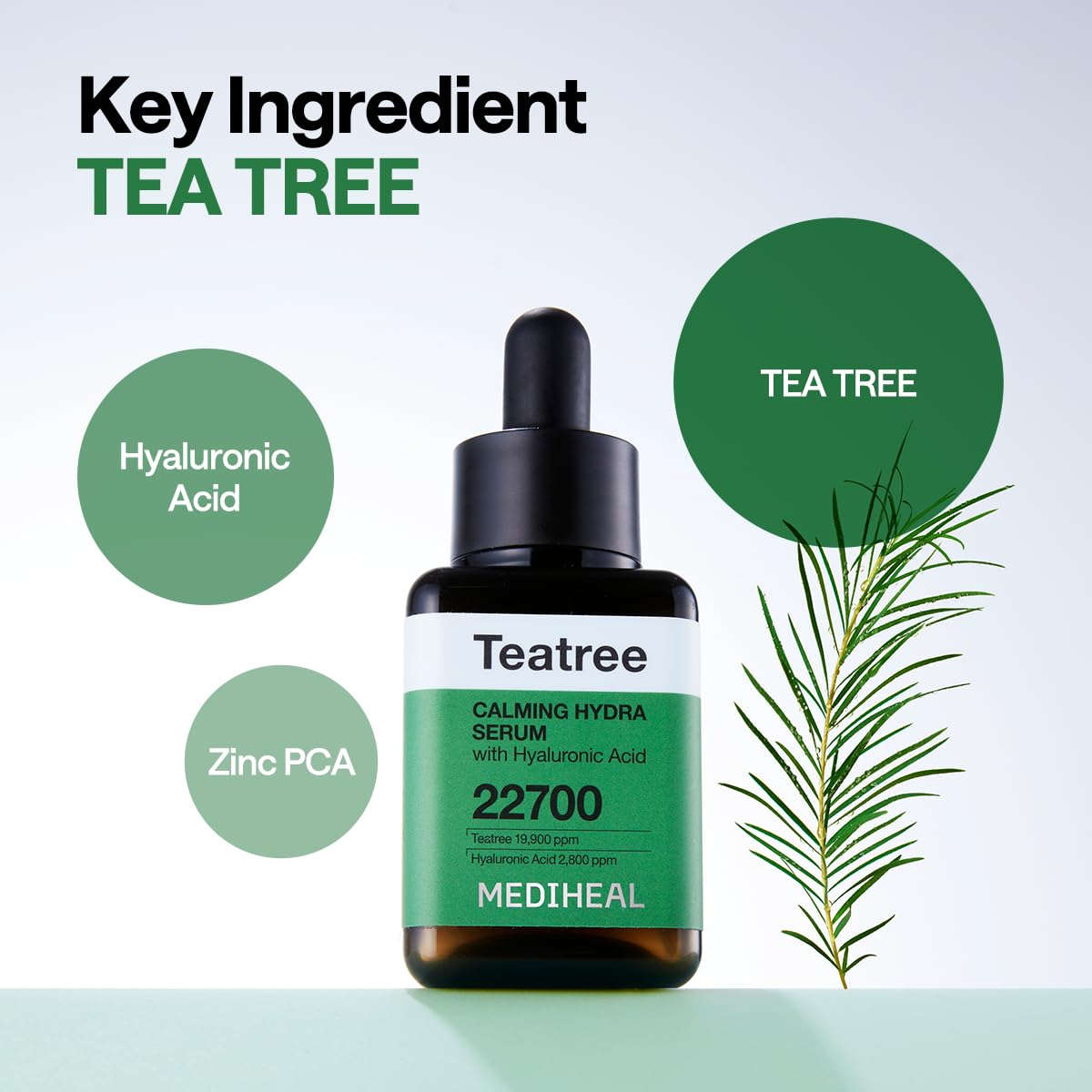 Mediheal Teatree Calming Serum after cleansing ready for a refreshed skin feel