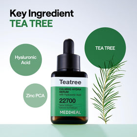 Mediheal Teatree Calming Serum after cleansing ready for a refreshed skin feel
