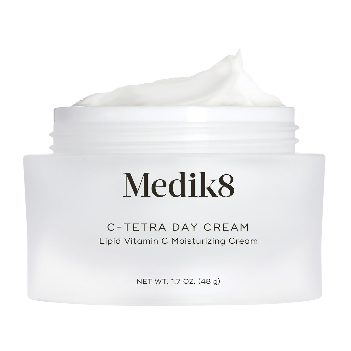 Medik8 C-Tetra Day Cream tube closeup for hydration and protection.