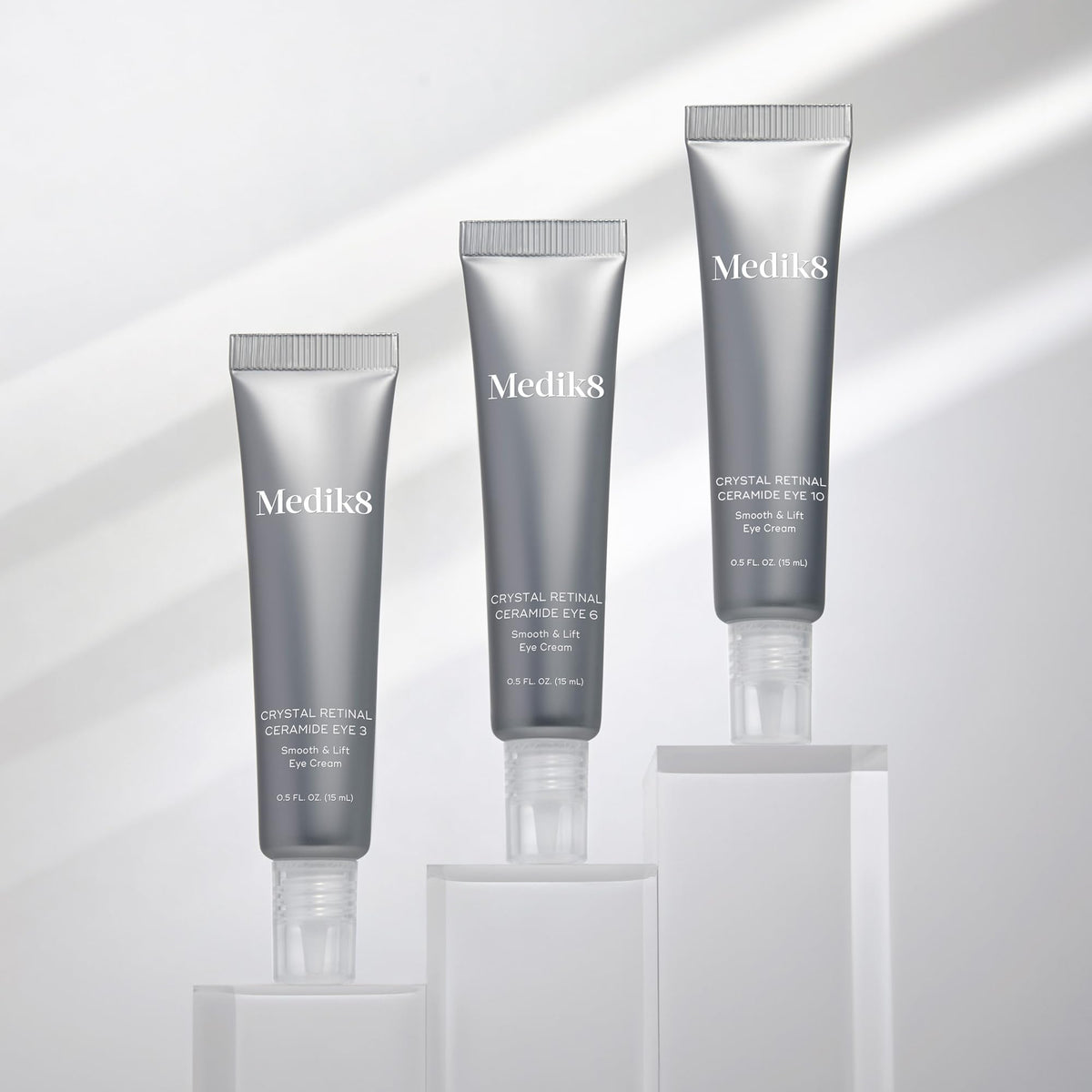 Medik8 Crystal Retinal Ceramide Eye 10 tube application closeup ideal for easy daily use