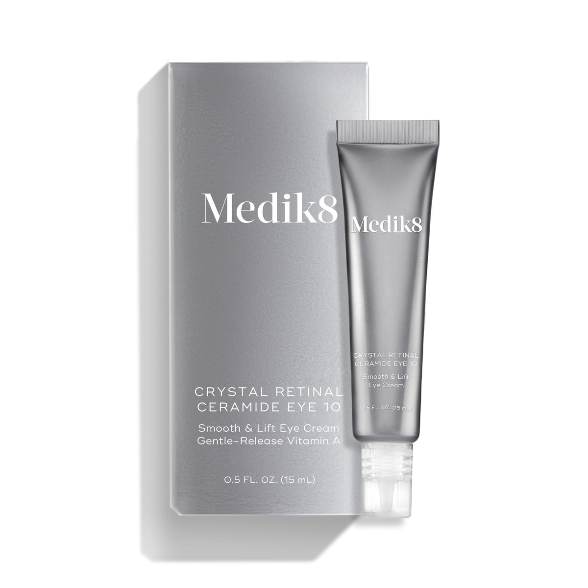Medik8 Crystal Retinal Ceramide Eye 10 daily-use image showing gentle, gradual retinal release in routine