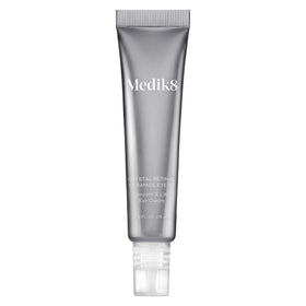 Medik8 Crystal Retinal Ceramide Eye 10 jar closeup showing rich cream texture for smoother under-eyes