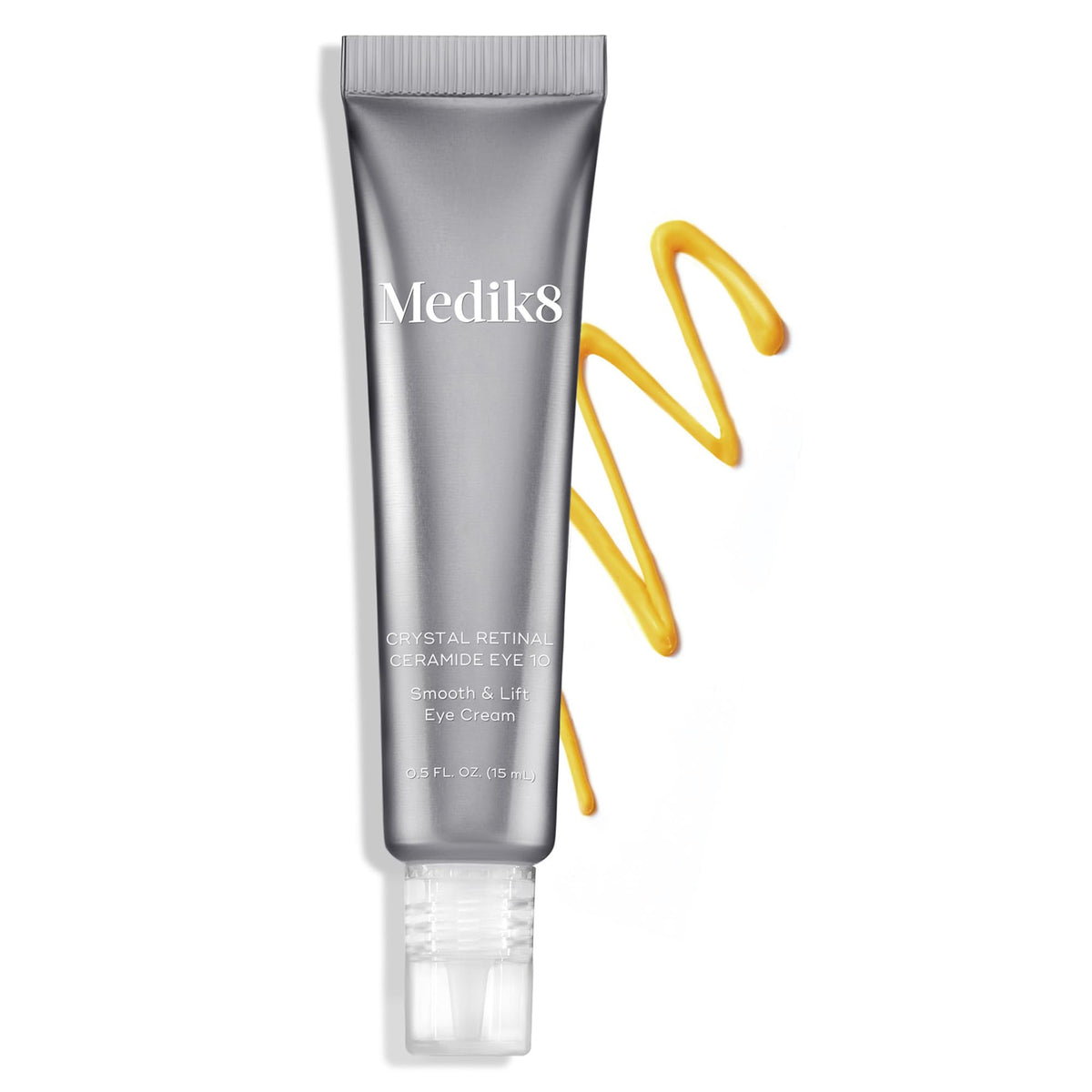 Medik8 Crystal Retinal Ceramide Eye 10 swirled texture closeup showing barrier-supporting hydration