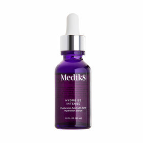 Medik8 Hydr8 B5 Intense bottle close-up shows hydration for dry skin
