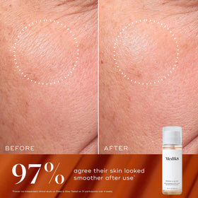 Medik8 Luminous Lift Toner application scene on clean skin