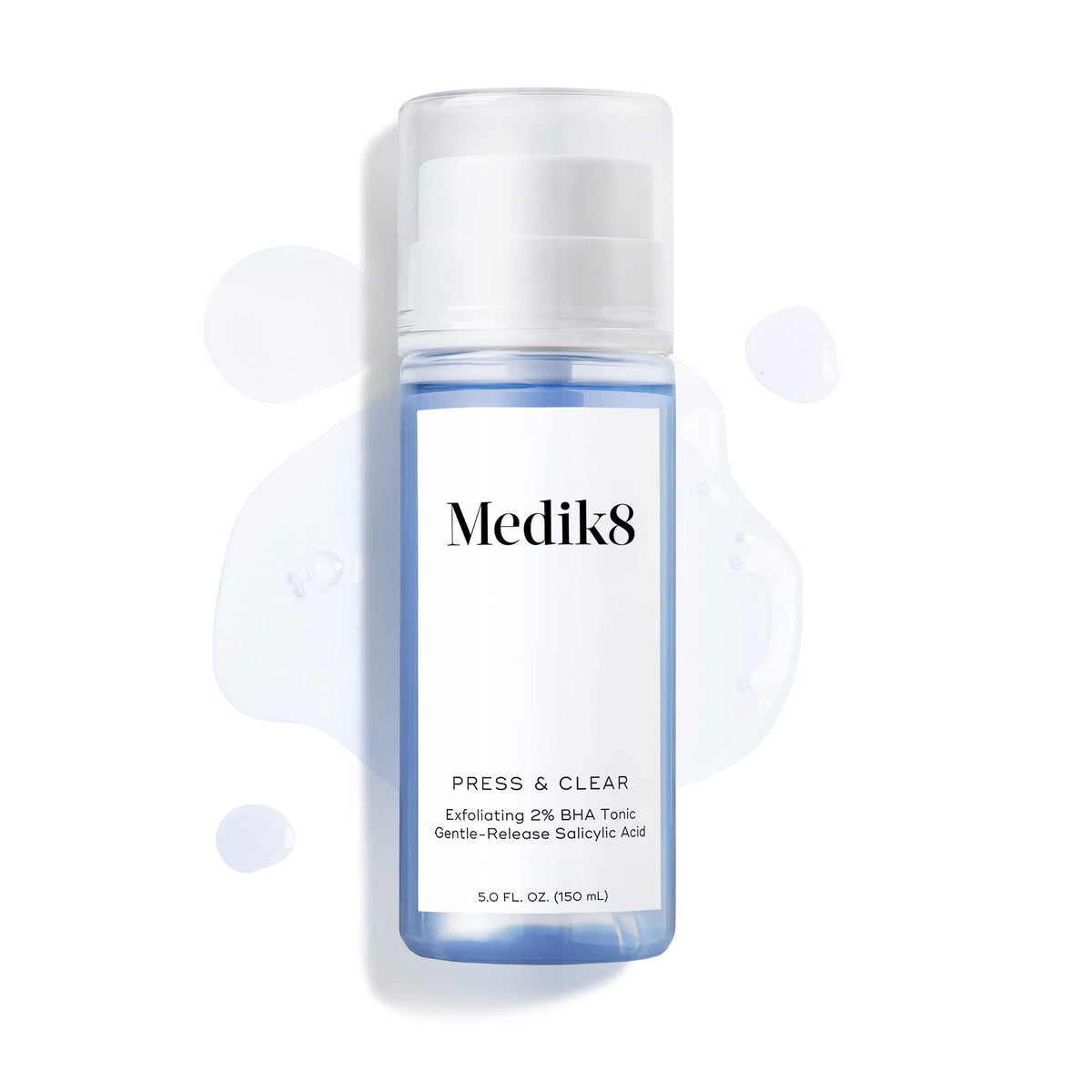 Medik8 Press and Clear toner dispense demonstrates easy daily use.