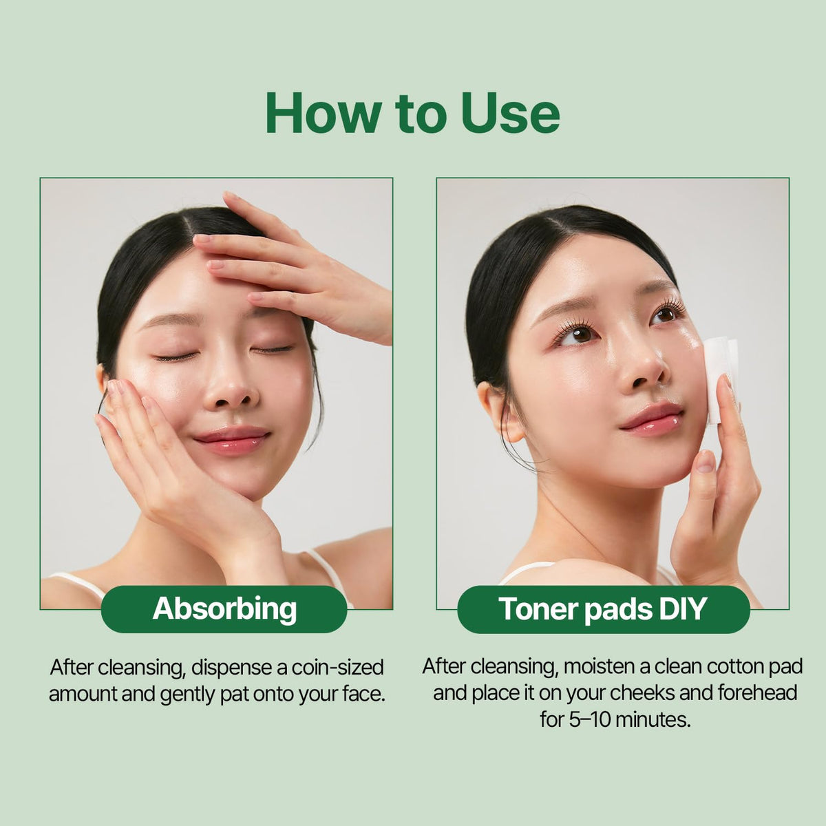 MEDITHERAPY Mugwort Toner bottle dispense enables easy, controlled application