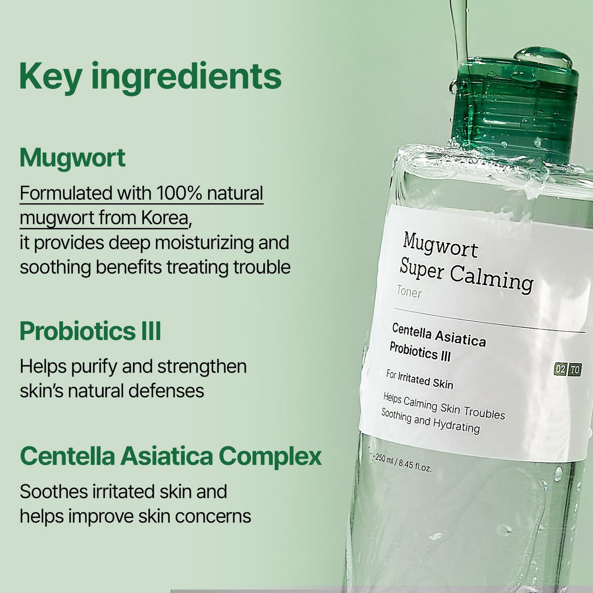 MEDITHERAPY Mugwort Toner quick-mask use refreshes dry skin
