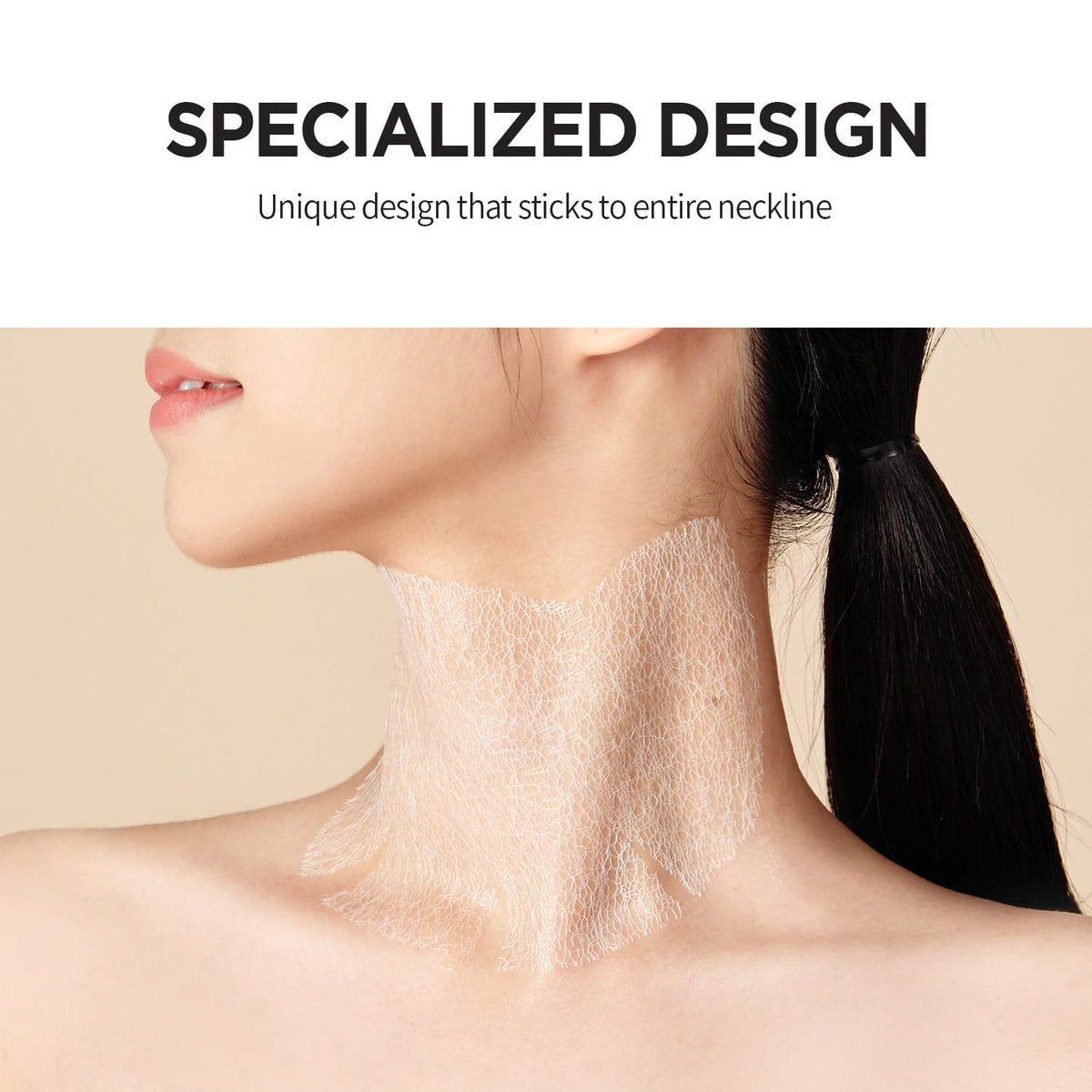 Meditherapy Wrinkle-fit Neck Mask open pack ready for use