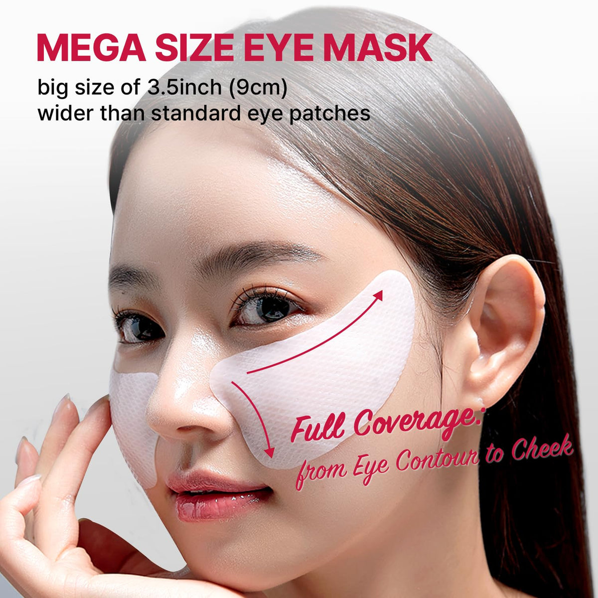 MEDITHERAPY Wrinkle-fit Tangle Eye Patch under-eye application demonstrates full-coverage fit for all contours