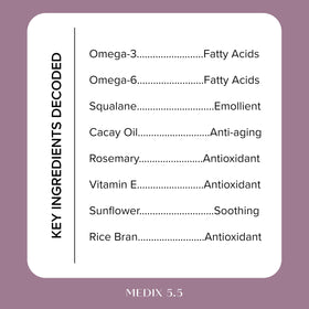 Applying Medix 5.5 Vitamin F booster on arm shows quick absorption.