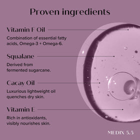 Medix 5.5 barrier activation demonstrates skin resilience and smoothness.