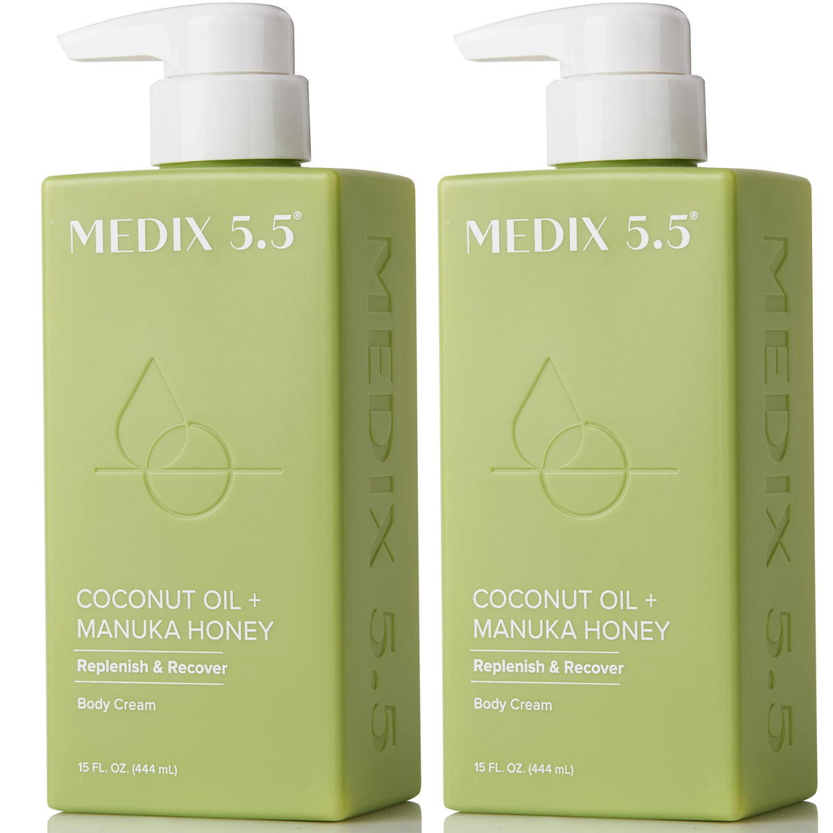 Medix 5.5 Coconut Oil Lotion bottle provides deep hydration for dry skin