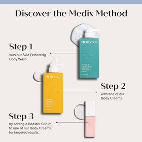 Medix 5.5 exfoliating face wash foam for a gentle, foaming cleanse.