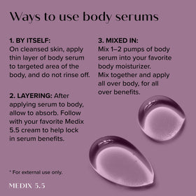 Medix 5.5 booster blends with creams for enhanced moisturization.