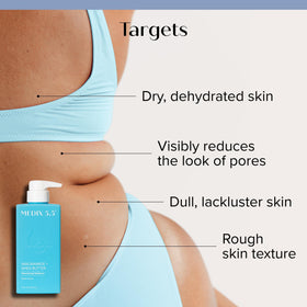 Medix 5.5 niacinamide cream swirl during application supports smoother skin