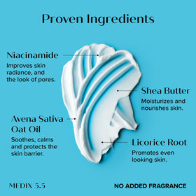Medix 5.5 shea butter cream jar showing rich, long-lasting moisturization