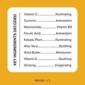 Packaging of Medix 5.5 Vitamin C anti-aging cream showing premium design.