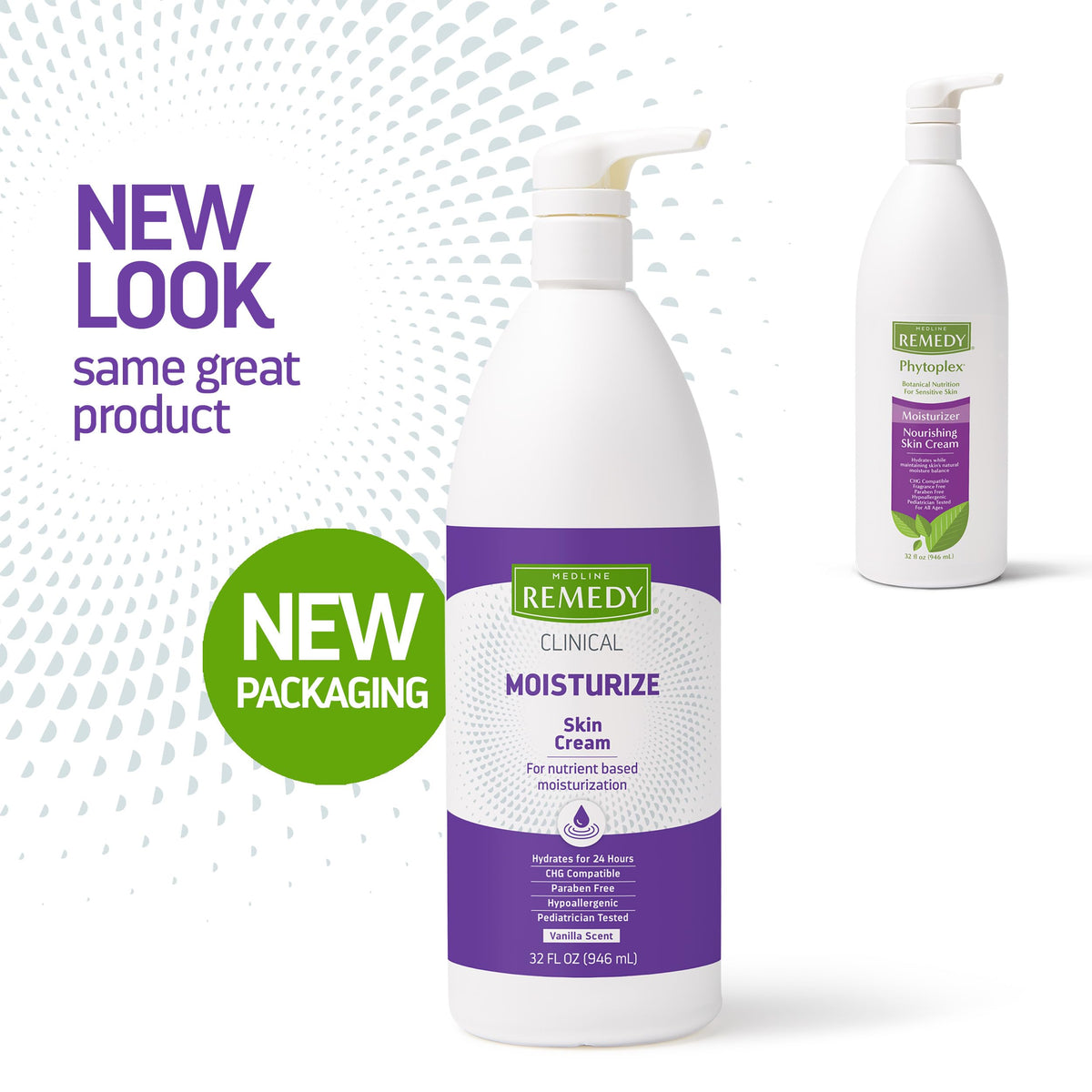 Medline Remedy 32oz pump bottle ready for easy daily use.