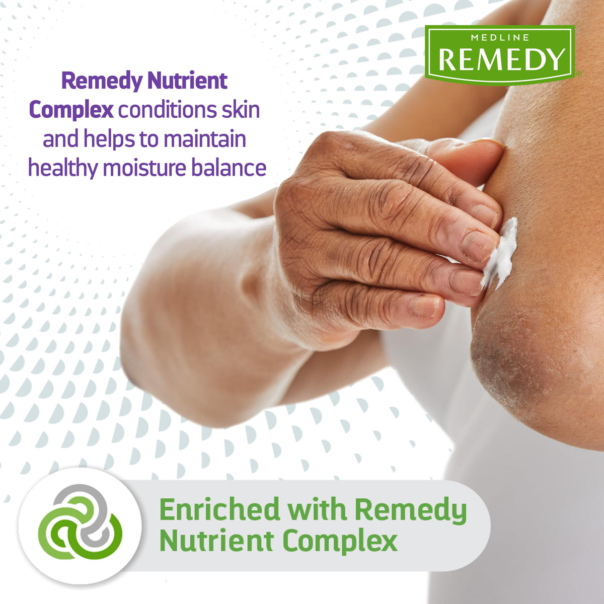 Medline Remedy safflower oleosomes feature close-up illustrating deep, non-greasy hydration.