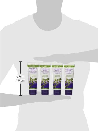 Medline Remedy Skin Repair Cream being applied to hand; moisturizes dry skin.