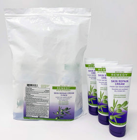 Medline Remedy Skin Repair Cream tube back; compact packaging for easy home use.