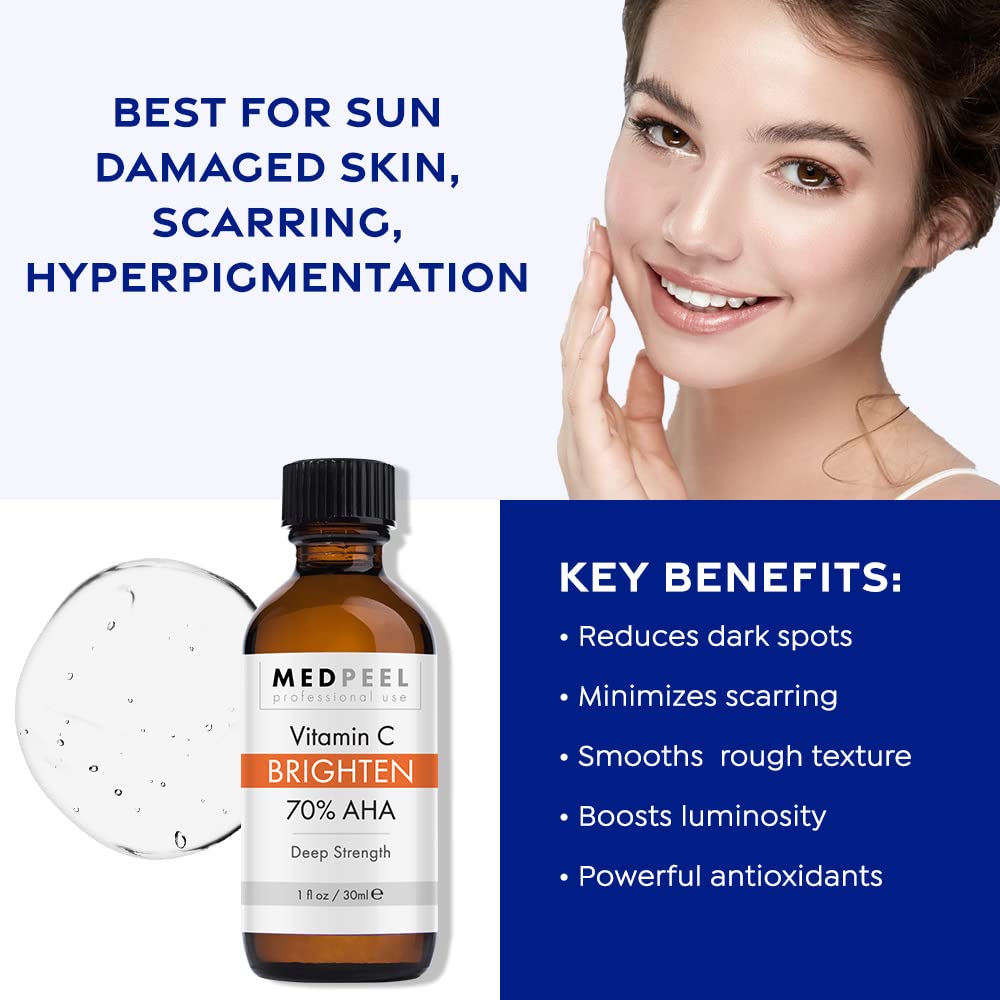 Medpeel kit box showing comprehensive at-home facial peel system.