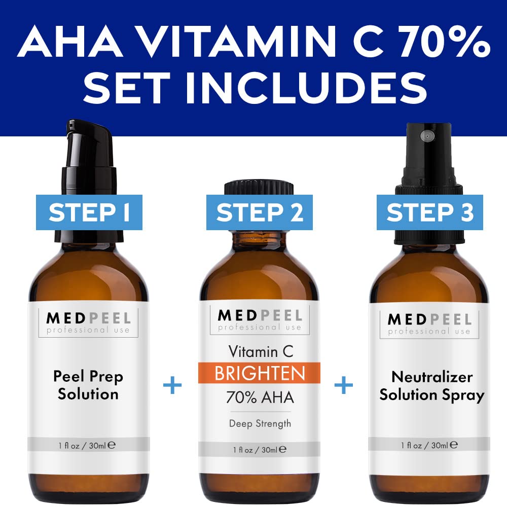 Medpeel neutralizer bottle for safe at-home neutralization after peel.